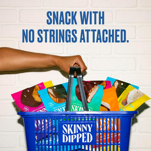 3.5 oz Pack 5 SkinnyDipped Lemon Bliss Almonds, Healthy Snack, Plant Protein, Gluten Free, Resealable Bags