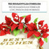6 Count Global Sugar Art Exquisite Red Bougainvillea Sugar Cake Flowers, by Chef Alan Tetreault (Red)