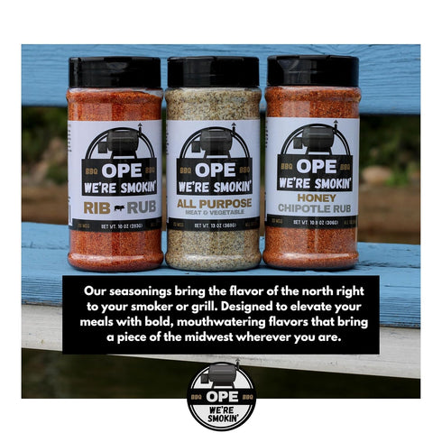 (10 oz) BBQ Rib Rub Seasoning All Natural Pork Rub for Ribs, Pulled Pork & Chops No MSG, Gluten Free Bold Smoky BBQ