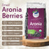 7.1 oz (200 Organic Dried Aronia Berries g) No Sugar Added | Vegan, Non-GMO, Gently Dried Black Chokeberries | High