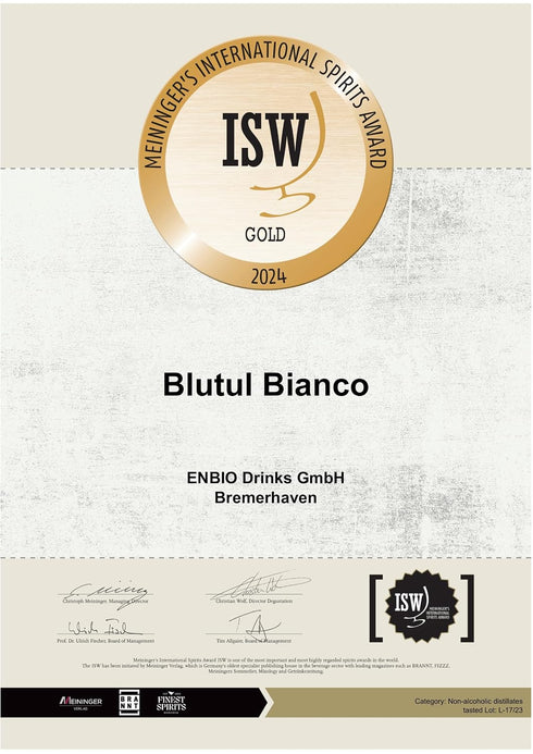 Blutul 1 (1x 750ml)/Made BIANCO NON-ALCOHOLIC ITALIAN SWEET VERMOUTH/Award-Winning Botanical Aperitif Bottle