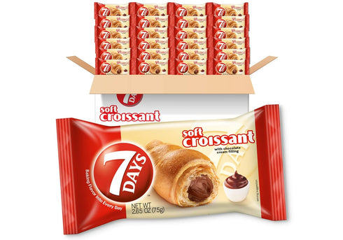 7Days Soft Croissant, Chocolate, Perfect Breakfast Pastry or Snack, Non-GMO 2.65 Ounce