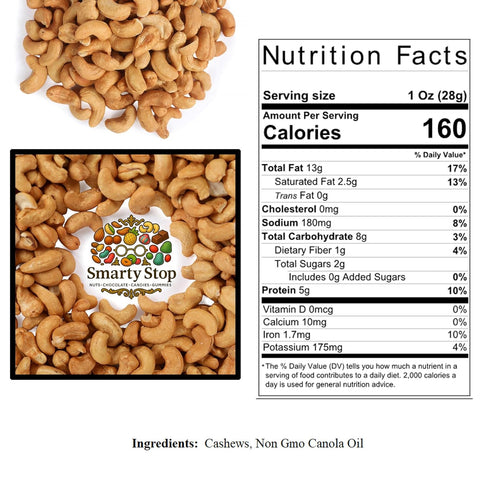 Smarty Stop 3 (Pack 1)) Cashew (Roasted, Pound