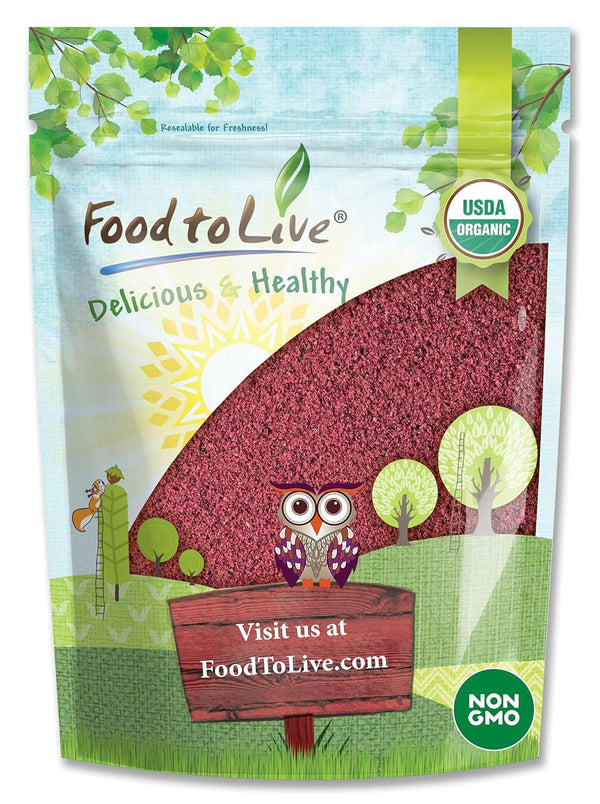 Food to Live Organic Blueberry Juice Powder, 8 Ounces - Non-GMO, Unsulfured,