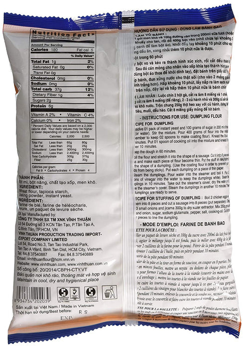 Vinh Thuan 1 (14.1 oz) Dumpling Flour Banh Bao, Bag
