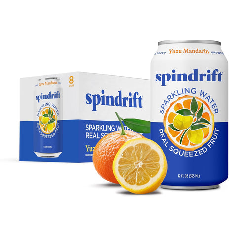 8pk, 12 SPINDRIFT Yuzu Mandarin Sparkling Water FZ