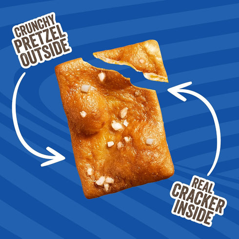 6.5oz (Pack 12) PRETZELIZED Snacks PRETZELIZED Pretzel Crackers, Sea Salt Flavored, Box