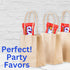 2 1.5 (Pack 3) Sweetzo - Chocolate Covered Peanut Butter Treats with Swirl Sticker, Crunchy Clark Cups, Party Favor