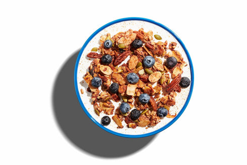 8 oz.,(Pack 2) NuTrail Nut Granola Cereal,Blueberry Cinnamon,No Sugar Added,Keto,Low Carb,Gluten Free,Grain