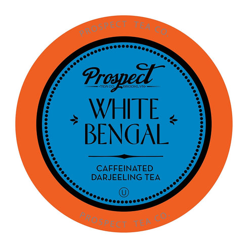 Prospect Tea Co. White Bengal Darjeeling Tea Pods Compatible with K Cup Brewers Including 2.0,