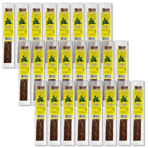 Buffalo Bob's Wild Game Meat Snacks - Original Alligator Jerky Strip (1oz, 3 pack)