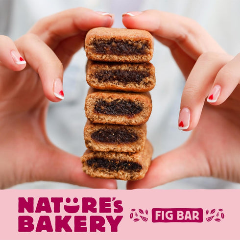 10 (Pack 6) Nature's Bakery Fig Bar Minis, Raspberry, Whole Grain, Vegan Friendly, Kosher, Non-GMO, Ounce