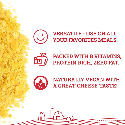 1LB (Pack 1) Hoosier Hill Farm Nutritional Yeast Flakes