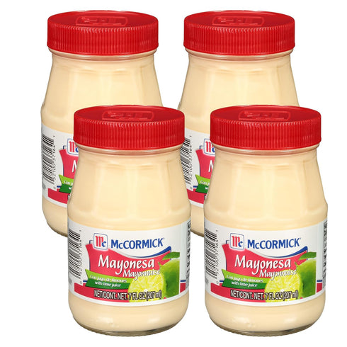McCormick Mayonesa (Mayonnaise) with Lime Juice, 7 fl oz (Pack of 4)