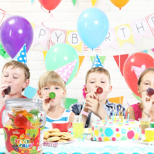 APEXY 9.87oz. Jelly Fruit, Tiktok Candy Trend Items, Tik Tok Hit or Miss Challenge, Assorted Fruit Shaped Jelly