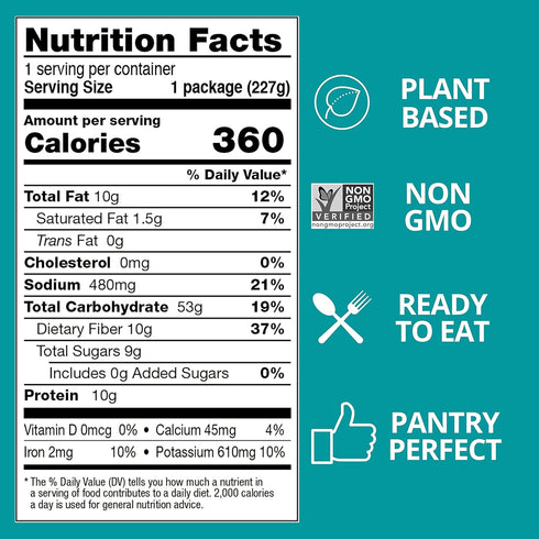 8 Oz, 6-Pack Kitchen & Love Tabbouleh & Quinoa Medley, Pre Cooked, Microwave Ready Pouch,Shelf Stable, Non Gmo, Gluten