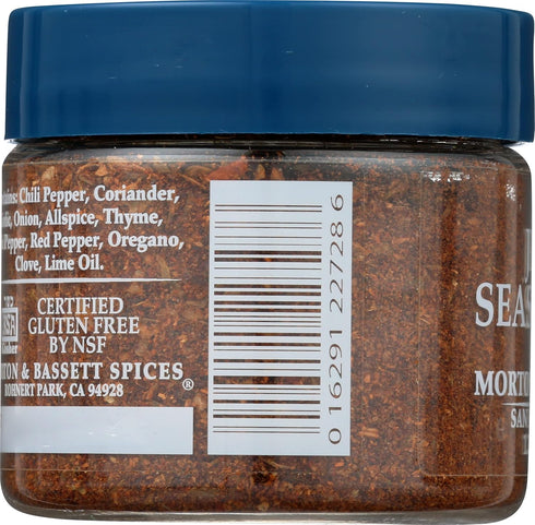 Morton & Bassett Jerk Seasoning, Non GMO, Gluten Free, 1.2 Ounces, Pack of 3