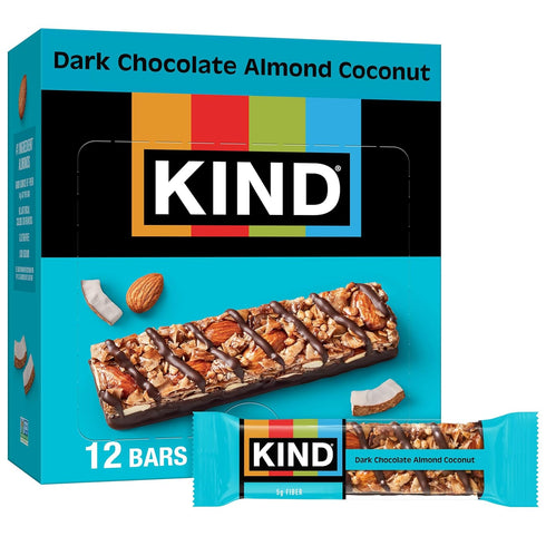 KIND Healthy Snacks Bars, Dark Chocolate Almond Coconut, Gluten Free, High Fiber
