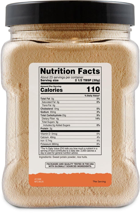 (1.5 LB) 4g Nutricost Pantry Sweet Potato Powder - of Fiber, For Baking and Cooking, Vegan, GMO-Free, Gluten-Free
