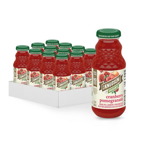 8 oz (12 Pack) R.W. Knudsen Organic Cranberry Pomegranate Juice, fl