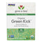 NOW Foods, Certified Organic Green Kick Tea, with Polyphenols, Premium Unbleached Tea