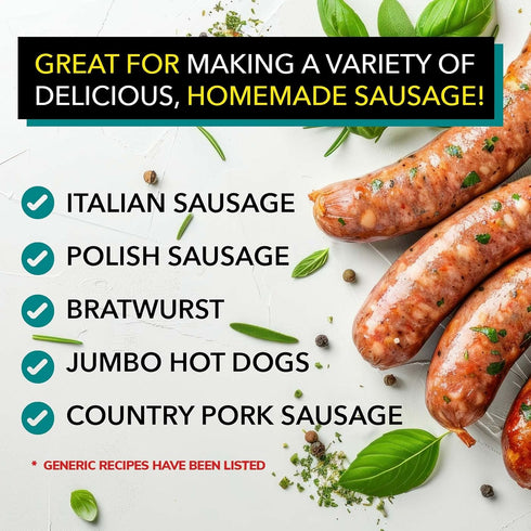 38 42 MM Pack, 95 Lb 1 1/2"-1 3/4" The Sausage Maker Natural Hog Sausage Casings To Butcher Makes Meat, North American