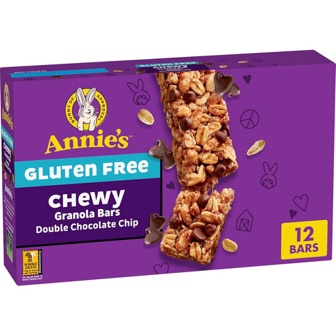Annie's Gluten Free Chewy Granola Bar, Double Chocolate Chip, 11.76 oz, 12