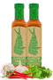 Hank Sauce Cilanktro Hot Sauce | 2 x 8 Ounces, Versatile Hot Pepper Sauce with Fresh Cilantro and Garlic