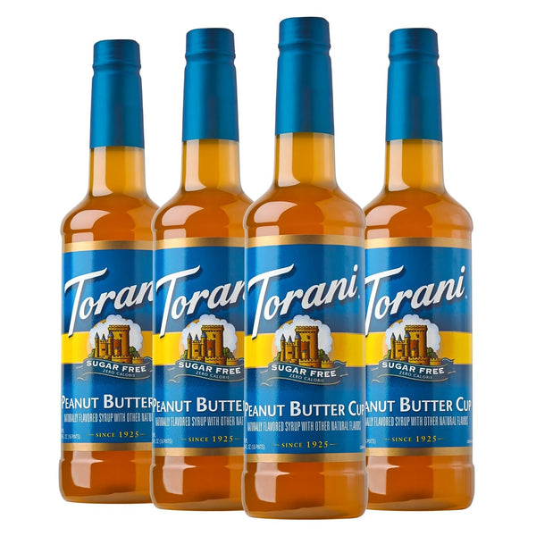Torani Sugar Free Peanut Butter Cup Flavored Drink Syrup, 25.4 fl oz