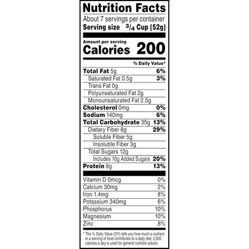 14oz Kashi GO, Breakfast Cereal, Honey Almond Flax Crunch, Excellent Source of Fiber, Box