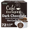 Cafe Escapes, Dark Chocolate Hot Cocoa, Single-Serve Keurig K-Cup Pods, 72 Count