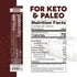 100% Summer Paleovalley Grass Fed Sausage Beef Sticks - Delicious Gluten Free Beef Snack - High Protein Keto Friendly
