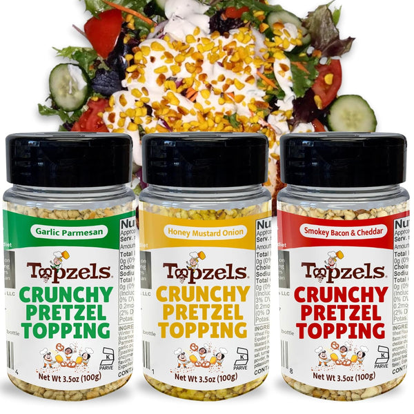 Savory Salad and Baked Potato Toppings by Topzels, Savory Variety - Includes