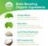 4-in-1 (30 Brain Tea Focus & Memory - Brain Tea Organic Certified Nootropic Herbal Supplement with Ginkgo Biloba, Gotu