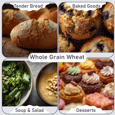5 Lb Great River Milling Organic Soft White Winter Wheat | Whole Grain Wheat Berries for Baking & Milling | USDA