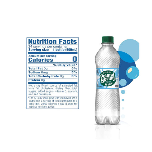 24 0.5 POLAND SPRING Sparkling Water pk, LT