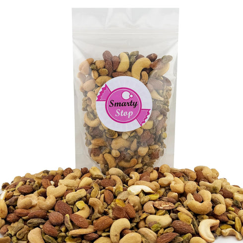 Smarty Stop 2 (Pack 1)) Mix Nuts Healthy Snacks Collection (No Shell Roasted Salted Pistachio, Cashew & Almond Mix