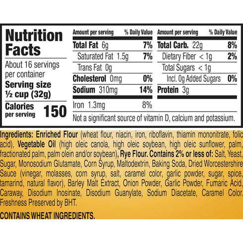 Gardetto's 18 oz Original Recipe Snack Mix, Salty Snacks Tub