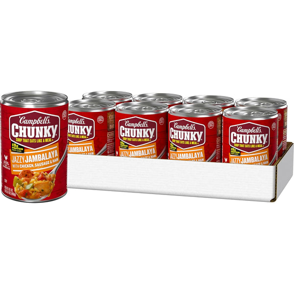Campbells Chunky Soup, Jazzy Jambalaya with Chicken, Sausage and Ham Soup, 16.1