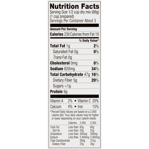 7 oz Zatarain's Black Beans & Rice