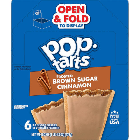 (144 Pop-Tarts Toaster Pastries, Breakfast Foods, Kids Snacks, Frosted Brown Sugar Cinnamon Pop-Tarts)