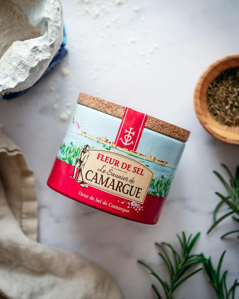 Le Saunier De Camargue French Fleur Del Sel, Finishing Sea Salt, 4.4 oz, Pack of 2
