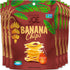 Banana Chips - Dried Bananas Gluten Free Chips (Hickory BBQ) Dehydrated Fruits