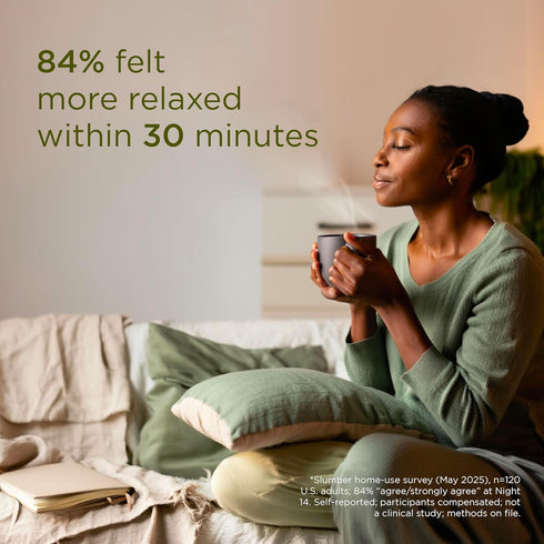 Slumber 30 s Magnesium Cocoa, Melatonin-Free Evening Cocoa Drink Mix with L-Theanine, Reishi & Ashwagandha