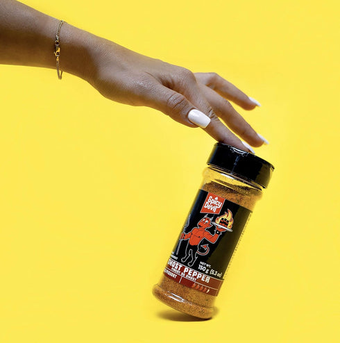 Spicy Devil Ghost Pepper Seasoning | Hot Blend of Spices with Ghost Pepper | Low-Calorie, Gluten-Free, Vegan &