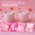 4E's (24 Packs) Novelty Heart Marshmallows Pink & White Valentine Marshmallows Mini Individually Wrapped for Hot