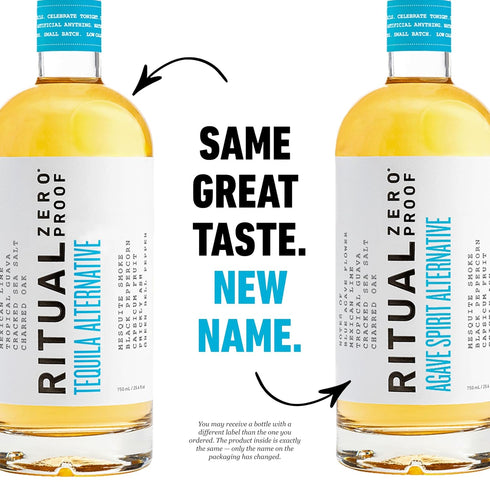 25.4 Oz (750ml) RITUAL ZERO PROOF Agave Spirit Alternative | Award-Winning Non-Alcoholic Spirit | Fl | Zero Calories |
