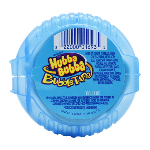 Hubba Bubba Bubble Tape, Sour Blue Raspberry, 6 Feet Gum, 56.7gm
