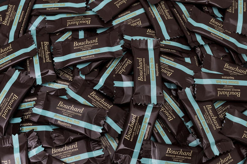 (5.29 OZ 150g) (Pack 3) Bouchard Belgian Milk Chocolate with Caramel & Sea Salt /