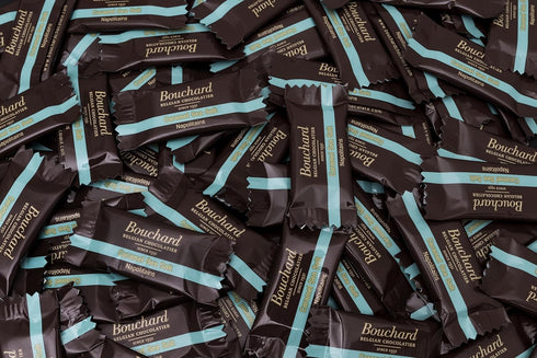 (5.29 OZ 150g) (Pack 2) Bouchard Belgian Milk Chocolate with Caramel & Sea Salt /
